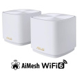 ASUS ZenWiFi XD4 Plus 2-pack white Wireless AX1800 Dual-band Mesh WiFi 6 System