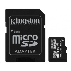 Kingston 32GB microSDHC UHS-I Class 10 Industrial Temp Card + SD Adapter Kingston 32GB microSDHC UHS-I Class 10 Industrial Temp Card + SD Adapter