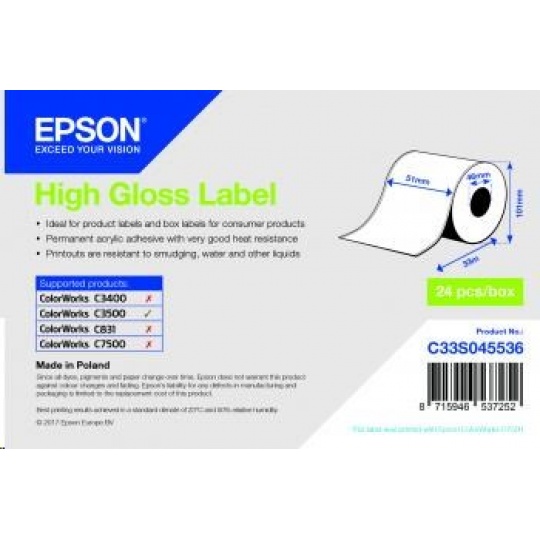 Epson label roll, normal paper, 51mm