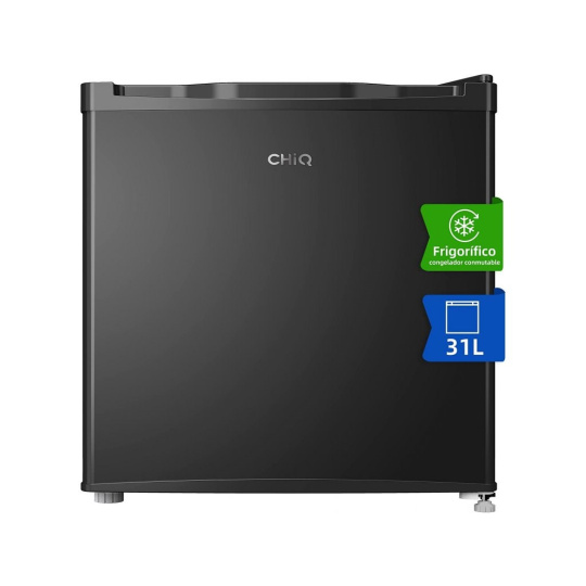 CHiQ CSD31D4E minibar, 31 litrů, 2 přihrádky, -24 °C až +10 °C, mrazák - lednice, 41 dB - rozbaleno, testováno