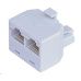 Rozdvojka RJ45, 1x8p8c/2x8p8c - telefonní