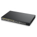Zyxel GS1900-48HP v2 50-port Gigabit Web Smart PoE switch, 48x gigabit RJ45 (z toho 24x PoE), 2x SFP, PoE budget 170W