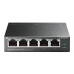 TP-Link switch TL-SF1005LP (5x100Mb/s, 4xPoE, 41W, fanless)