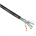 FTP kabel LYNX Cat5E, drát, venkovní dvojitý plášť PE+PE, černý, 305m, cívka