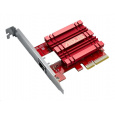 ASUS XG-C100C v2 Síťový adaptér 10GBase-T PCIe se zpětnou kompatibilitou 5/2,5/1G a 100Mb/s; RJ45 port a integrovaný QoS