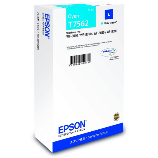 EPSON Ink bar WF-8xxx Series Ink Cartridge L Cyan - 1500str. (14 ml)