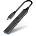 CONNECT IT USB-C hub, (1xUSB-A 3.0, 3xUSB-A 2.0), externí, antracitová