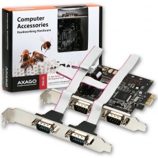 AXAGON PCEA-S4, PCIe adaptér - 4x sériový port (RS232) AXAGON PCEA-S4, PCIe adaptér - 4x sériový port (RS232)