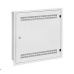 Solarix rozvaděč LC-18 do zdi s lištami 2U, 4U a 11U, 550x550 bílá RAL9003 s rámečkem k zazdění LC-18-55-15-W-W