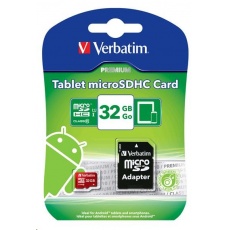 VERBATIM MicroSDHC karta 8GB Class 10 + SD adaptér