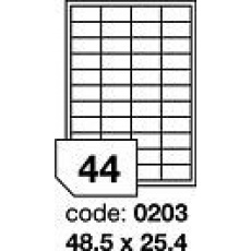 RAYFILM Štítky 48,5x25,4 univerzálne biele *R01000203A, 100 listů RAYFILM Štítky 48,5x25,4 univerzálne biele *R01000203A, 100 listů