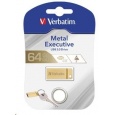 VERBATIM Flash Disk 64GB Metal Executive, USB 3.0, zlatá