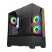 Cooler Master case Elite 690 Wood, ATX, Průhledná bočnice, 3x 120mm ARGB Fan, Černá