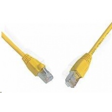 Solarix Patch kabel CAT5E SFTP PVC 0,5m žlutý snag-proof C5E-315YE-0,5MB