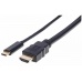 Manhattan kabel USB-C na HDMI, 2m, černá