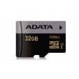 ADATA MicroSDXC karta 128GB Premier Pro UHS-I V30S (R:100/W:80 MB/s) + SD adaptér