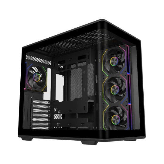 Cooler Master case Elite 600, ATX, Průhledná bočnice, 4x 120mm Fan, Černá Cooler Master case Elite 600, ATX, Průhledná bočnice, 4x 120mm Fan, Černá