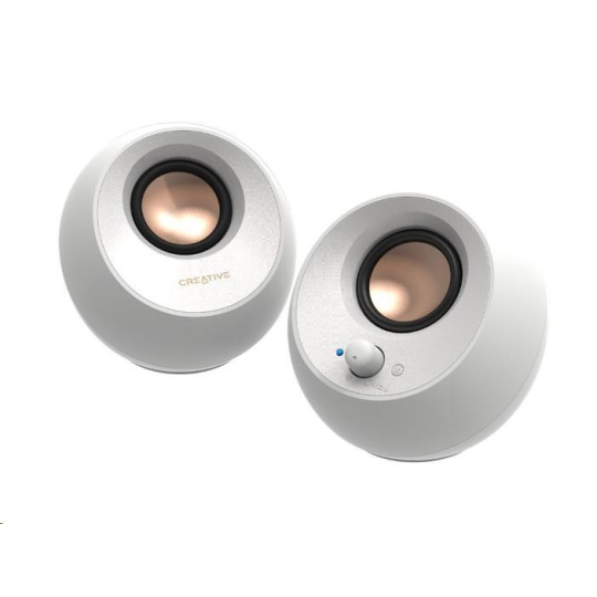 BAZAR - Creative PEBBLE V3, stolní 2.0 reproduktory s USB-C a Bluetooth 5.0 - bílé - Poškozený obal (Komplet) BAZAR - Creative PEBBLE V3, stolní 2.0 reproduktory s USB-C a Bluetooth 5.0 - bílé - Poškozený obal (Komplet)