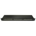 19" Patch panel XtendLan 24port, STP, Cat5E, duální svorkovnice, černý