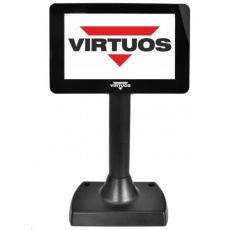 Virtuos 7" LCD barevný zákaznický displej Virtuos SD700F, USB, černý