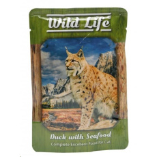 Kap.Wild Life Cat kachna+plody more 80g