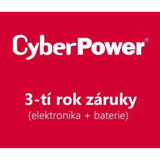 CyberPower 3. rok záruky pro VP700EILCD, VP700ELCD-FR, VP700ELCD-DE, PDU20BHVIEC12R