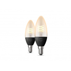 PHILIPS Hue White 4.5W 550 Filament svíčka E14 2ks