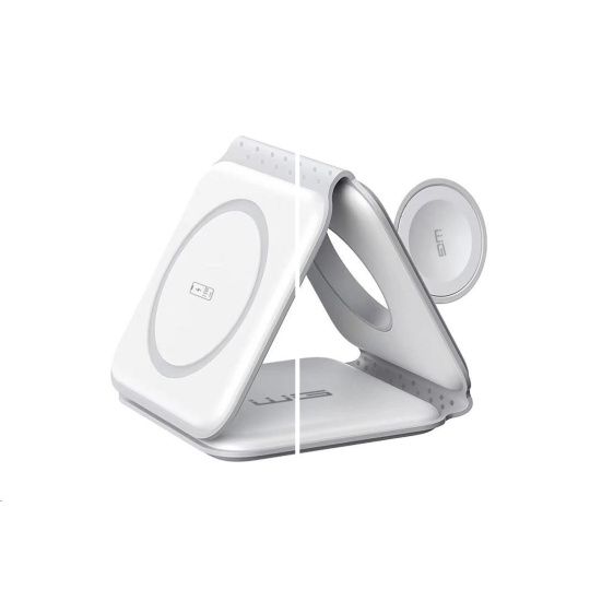 WG - Bezdrátová nabíječka WGMaxFlex 3in1 / Skládací / 15W+5W+2.5W / WG 42 / white WG - Bezdrátová nabíječka WGMaxFlex 3in1 / Skládací / 15W+5W+2.5W / WG 42 / white