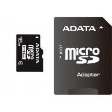 ADATA MicroSDHC karta 16GB Class 4 + SD adaptér ADATA MicroSDHC karta 16GB Class 4 + SD adaptér
