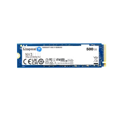 Kingston SSD 500GB NV3, M.2 2280, NVMe PCIe Gen4x4, (R: 5000MB/s; W: 3000MB/s)